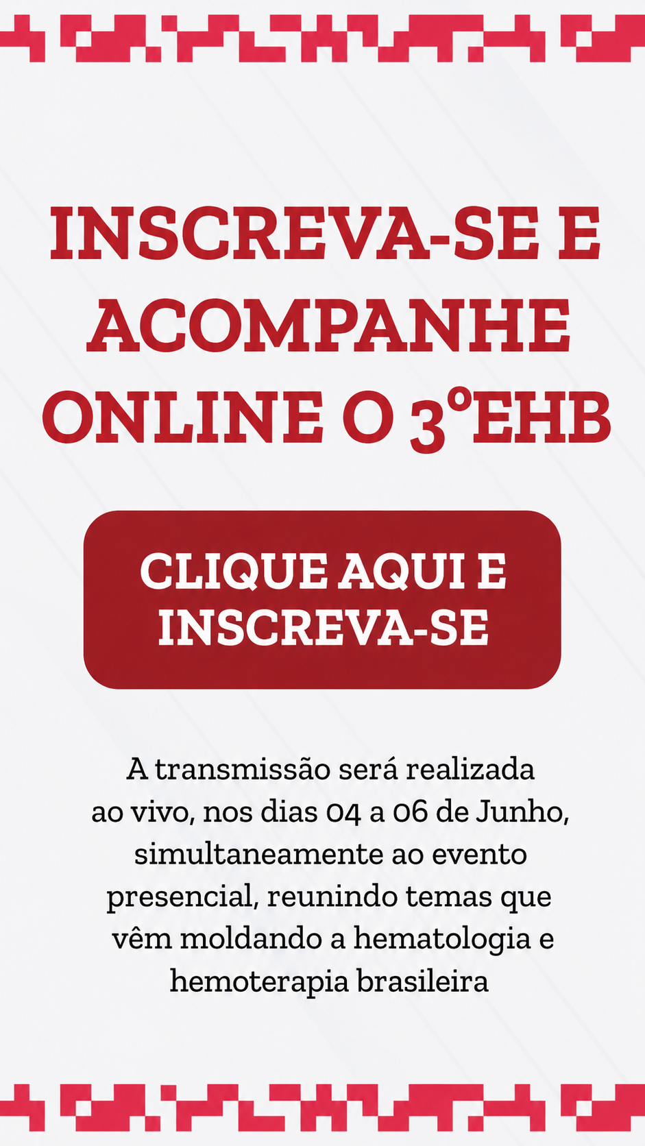 inscrições abertas, clique para se inscrever